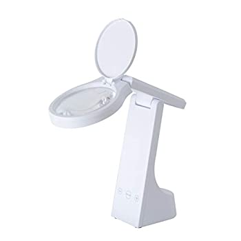 【中古】ツインバード 充電式LEDルーペライト ホワイト LE-H319W
