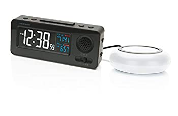 【中古】ADESSO(アデッソ) 目覚まし時計 振動式 電波時計 大音量 ブラック MY-96