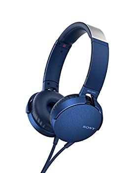 【中古】【未使用未開封】ソニー ヘッドホン 重低音モデル MDR-XB550AP : 折りたたみ式 リモコン・マイク付き ブルー MDR-XB550AP L|AJIMURA-SHOP
