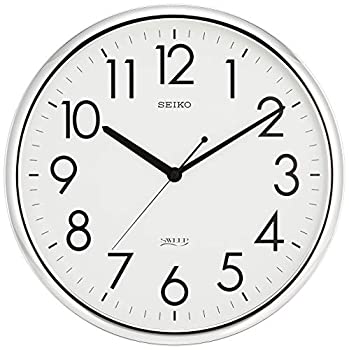 【中古】【未使用未開封】セイコー クロック 掛け時計 アナログ オフィスタイプ 銀色 KH220A SEIKO