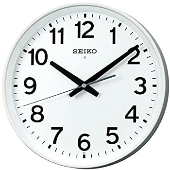 【中古】【未使用未開封】セイコー クロック 掛け時計 電波 アナログ オフィスタイプ 白 KX317W SEIKO