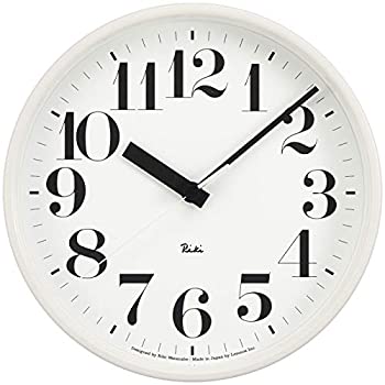 【中古】Lemnos RIKI STEEL CLOCK 電磁波時辰儀 白いこと WR08-25 WH