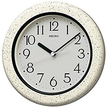 【中古】【未使用未開封】セイコー クロック 掛け時計 アナログ 生活防水 強化防湿 防塵型 キッチン&バス グレー 模様 KS441H SEIKO