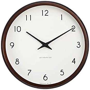 【中古】【未当て嵌める未開封】レムノス 柱時計 カンパーニュ アナログ 電磁波 木枠 茶 パソコン10-24W BW Lemnos