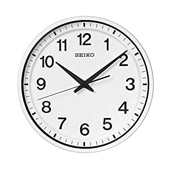 【中古】【未使用未開封】セイコー クロック 掛け時計 衛星 電波 アナログ 白 GP214W SEIKO