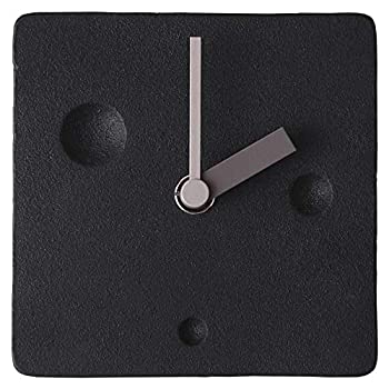 【中古】【未当て嵌める未開封】池永鉄工 置き時計 黒いこと (約)W10.5×D6×H10.5糎