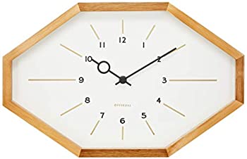【中古】【未当て嵌める未開封】インター形姿 時辰儀 電磁波時辰儀 飾りつけ 白いこと 幅33×高さ21.5×奥ふかさ4.5 Belmonte ベルモンテ CL-3024WH