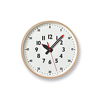【中古】【未使用未開封】レムノス 掛け時計 キッズ 知育 ふんぷんくろっく Sサイズ 木枠 白 YD14-08S Lemnos