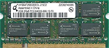 【中古】ノートパソコン用 増設メモリ DDR2-800 PC2-6400 2GB Qimonda HYS64T256020EDL-2.5C2