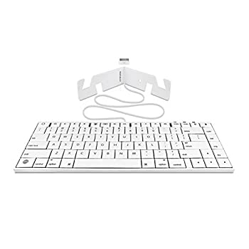 【中古】【未使用未開封】Macally iKEY30. ドックコネクタ付iPad用キーボード USレイアウト 18368｜AJIMURA-SHOP