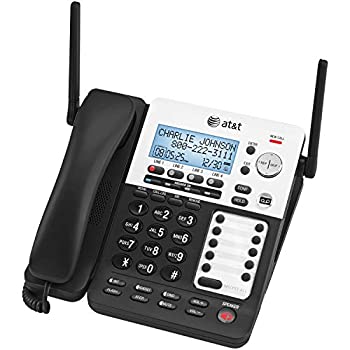 【中古】【未当て嵌める未開封】ATamp;amp;T SB67138 Cordless Phone - DECT - Black Silver 1 Each by AT\u0026T
