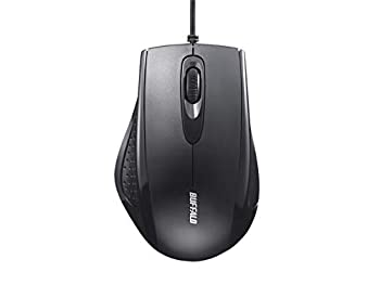 【中古】【未使用未開封】バッファロー BSMRU050BK 有線 3ボタン IR光学式マウス ブラック