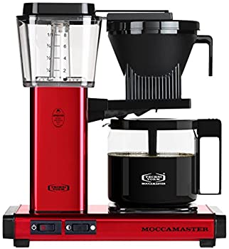 【中古】【未当て嵌める未開封】Moccamaster KBG 741 10-Cup Coffee Brewer with Glass Carafe Red Metallic by Technivorm Moccamaster