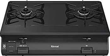 【中古】リンナイ ガステーブル グリルなし 約59cm幅 清掃性を追求したトッププレート 左強火力/プロパンガス用 KG64-2HSL/LP