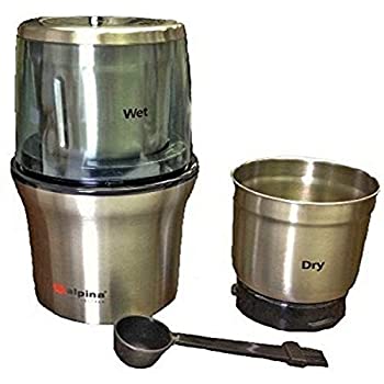 【中古】【未使用未開封】Alpina SF-2815 Electric Wet and Dry Coffee Grinder with 2-Stainless Steel Bowls Small Silver by Alpina｜AJIMURA-SHOP