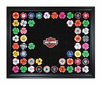 【中古】ハーレーダビッドソンBar & Shieldチップコレクターのフレーム、Holds 76?Poker Chips 6976