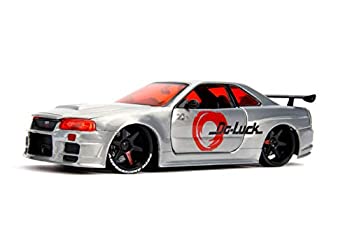 【中古】JADA TOYS ミニカー 1/24サイズ 20th ANNIVERSARY 2002 Nissan Skyline GT-R (R34) 20周年記念シリーズ