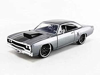 【中古】JADA TOYS ミニカー 1/24サイズ FAST&FURIOUS DOM'S PLYMOUTH ROAD RUNNER (GRAY) ワイルド・スピード