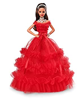 【中古】【未当て嵌める未開封】Barbie 2018 Holiday Doll Brunette with Ponytail