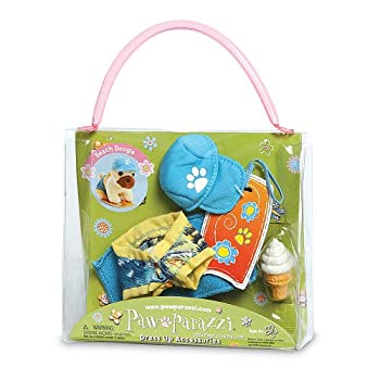 【中古】【未使用未開封】Pawparazzi Celebrity Pet Play Set - Beach Boogie by Noodle Head