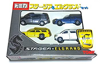 【中古】【未当て嵌める未開封】トミカ ステージア＆エルグ地びた 仕掛ける 差し上げ物４台仕掛ける