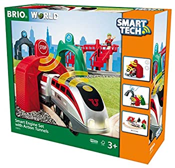 【中古】【未当て嵌める未開封】BRIO (ブリオ) WORLD かっこ良いテック アクショントンネルトラベルセット [ 木製軌跡 電動 手あそび ] 33873