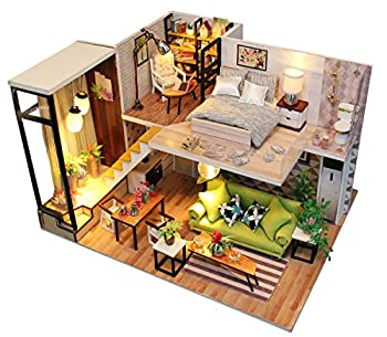 【中古】【未使用未開封】Flever Dollhouse Miniature DIY Music House Kit Manual Creative With Furniture for Romantic Artwork Gift (Romantic Northern Europe)