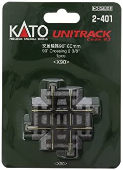 【中古】KATO HOゲージ 交差線路 90° 1本入 2-401 鉄道模型用品