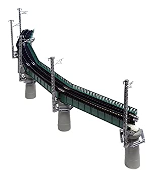 【中古】【未当て嵌める未開封】KATO Nゲージ 曲線状の形鉄橋書き割りR448-60° 緑 20-823 鉄道線路ひな形装置