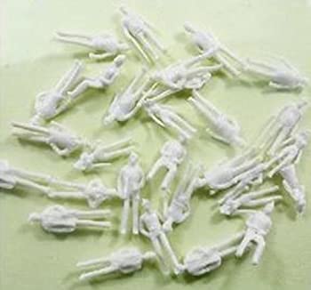 【中古】【ノーブランド品】これでバッチリ 未塗装 人型 ランダム 白模型 鉄道 建築 模型 100体セット 1：200（約10ｍｍ）