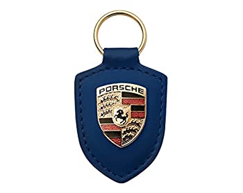 【中古】【未使用未開封】ポルシェ クレスト キーホルダー ブルー|AJIMURA-SHOP