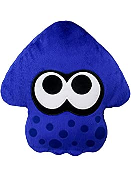 【中古】Splatoon2クッション イカ(ブライトブルー) ぬいぐるみ 高さ35cm|AJIMURA-SHOP