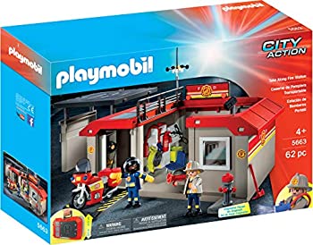 【中古】【未使用未開封】PLAYMOBIL Take Along Fire Station Playset｜AJIMURA-SHOP