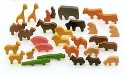【中古】【未使用未開封】動物積木【デュシマ動物（デュシマ社）】