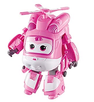 【中古】(Super Wings - Transforming Dizzy) - Super Wings YW710240 - Transforming Dizzy Toy Figure Helicopter Bot 13cm & 157; Scale Pink｜AJIMURA-SHOP