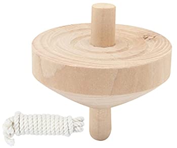 【中古】【未使用未開封】木製工作こま ひも付 45680