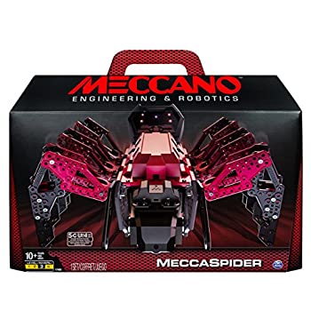 【中古】【未当て嵌める未開封】Meccano Meccano-Erector ? MeccaSpider Robot Kit For Kids to Build STEM toy with Interactive Built-インチ Games and App Infrared Remote Cont