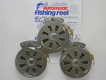 【中古】3 Mechanical Fisher's Yo Yo Fishing Reels -Package of 3 Reels- Yoyo Fish Trap -(FLAT TRIGGER MODEL)