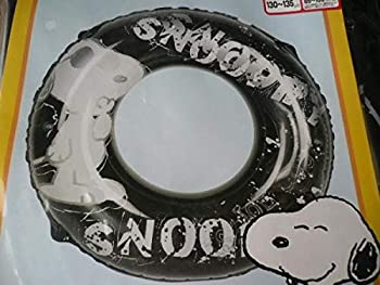 【中古】【未使用未開封】かわいい スヌーピー ブラック 浮き輪 100cm 大人用うきわ ウキワ