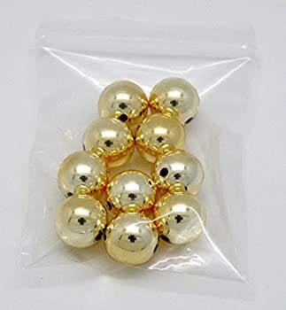 【中古】【未使用未開封】[穴有り金10個]ガラポン抽選器用 玉 抽選球（ガラガラ抽選機用 抽選玉）