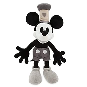 中古 輸入品 未使用 Disney ディズニー Steamboat Willie Mickey Mouse Plush ぬいぐるみ ミッキーマウス ミッキー 白黒 17インチ 43cm Meguiars Com Do