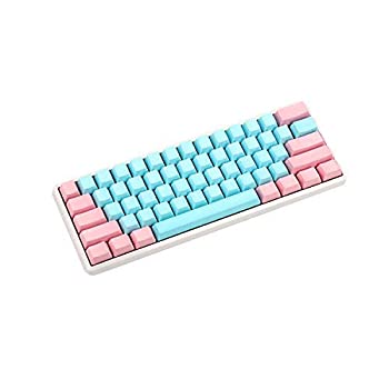 NPKC 61 87 104 Keys Miami Thick PBT OEM Profile Keycap for MX Switches GH60 Tenkeyless Mechanical Gaming Keyboard (61 Blank) [並行輸入