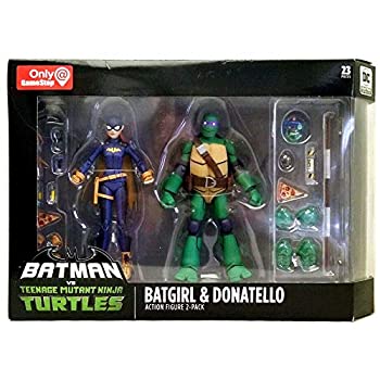 中古 輸入品 未使用 Dcコレクティブルズ バットマン Vs ティーンエイジ ミュータント ニンジャ タートルズ ゲームストップ限定 アクションフィギュア 2パック バット Painfreepainrelief Com
