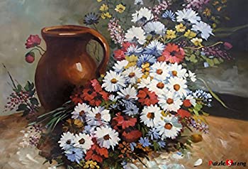 中古 輸入品 未使用 花瓶と花 1000ピース ジグソーパズル ポーチ付き Consyrsa Com