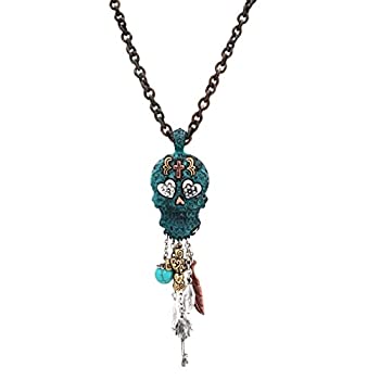 中古 インポート科目 未履行 蠱惑 ダングリング 太白スカル ペンダント ロング頚飾 30インチ Bvbikes Com