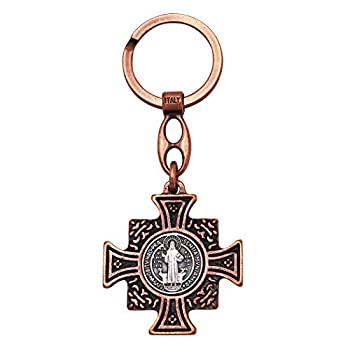 中古 輸入品 未使用 Rosemarie Jubalee 宗教的アンティーク 銅色 マルタ十字架 聖ベネディクトキーチェーン Meguiars Com Do
