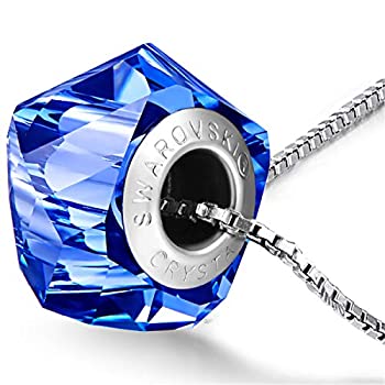 中古 輸入矜恃 未当てはめる Bonlavie 彫るシャンデリア首輪 18in デニムブルークリスタル スワロフスキー製 土産ます席倖せ Olc54 Fr