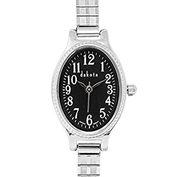中古 輸入品 未使用未開封 Dakota レディース オーバル ツイスト 21mm ステンレススチール 拡張バンド 防水 腕時計 Blazemonroe Co Uk