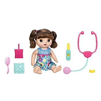 柔らかな質感の 女の子 赤ちゃん 人形 ベビードール Sweet Tears Baby 青 海外 おもちゃ 話す 英語 スペイン語 学習 Fucoa Cl