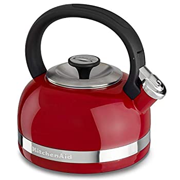 【中古】KitchenAid KTEN20DBER 2.0-Quart Kettle with Full Handle and Trim Band - Empire Red by KitchenAid